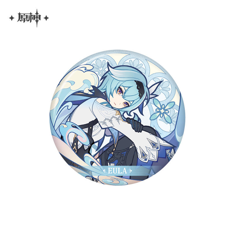 原神 エウルア KV 缶バッジ 原神 風花の呼吸シリーズ キャラクターバッジ Genshin エウルア 原神
