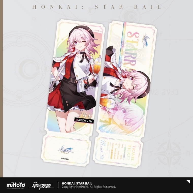 崩壊:スターレイル 美味出航シリーズ ホログラムチケット 三月なのかA 崩壊:スターレイル,キャラクターグッズ fantasy village OFFICIAL SHOP