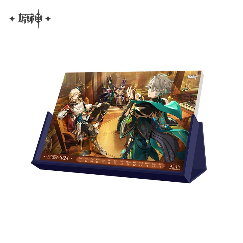 原神 2024年カレンダーGenshin 原神,キャラグッズ fantasy