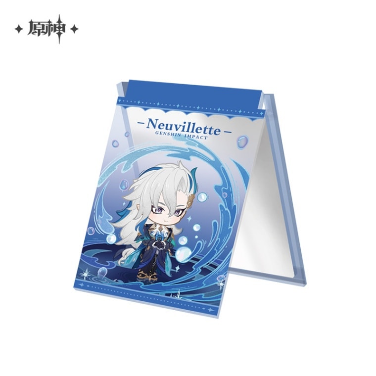 α1 原神 話す&舞う書類 凝光 スリーブ&プレイマット 原神 星光からの手紙シリーズ アクリル折り畳みミラー Genshin