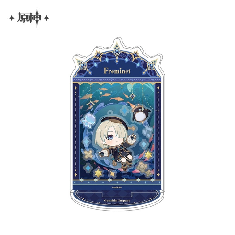 原神 フレミネ グッズ】原神 星光からの手紙シリーズ ちびキャラ缶