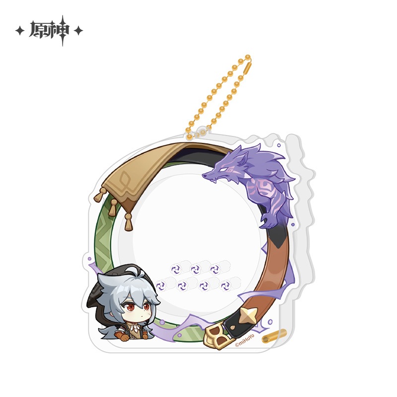原神 アイコンシリーズ アクリル缶バッジホルダーGenshin レザー