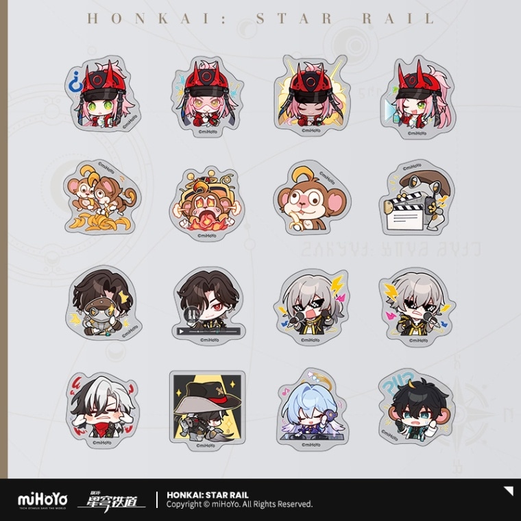 ちびキャラシール まとめ売り 23枚 崩壊:スターレイル パムの展覧室シリーズ ちびキャラシール