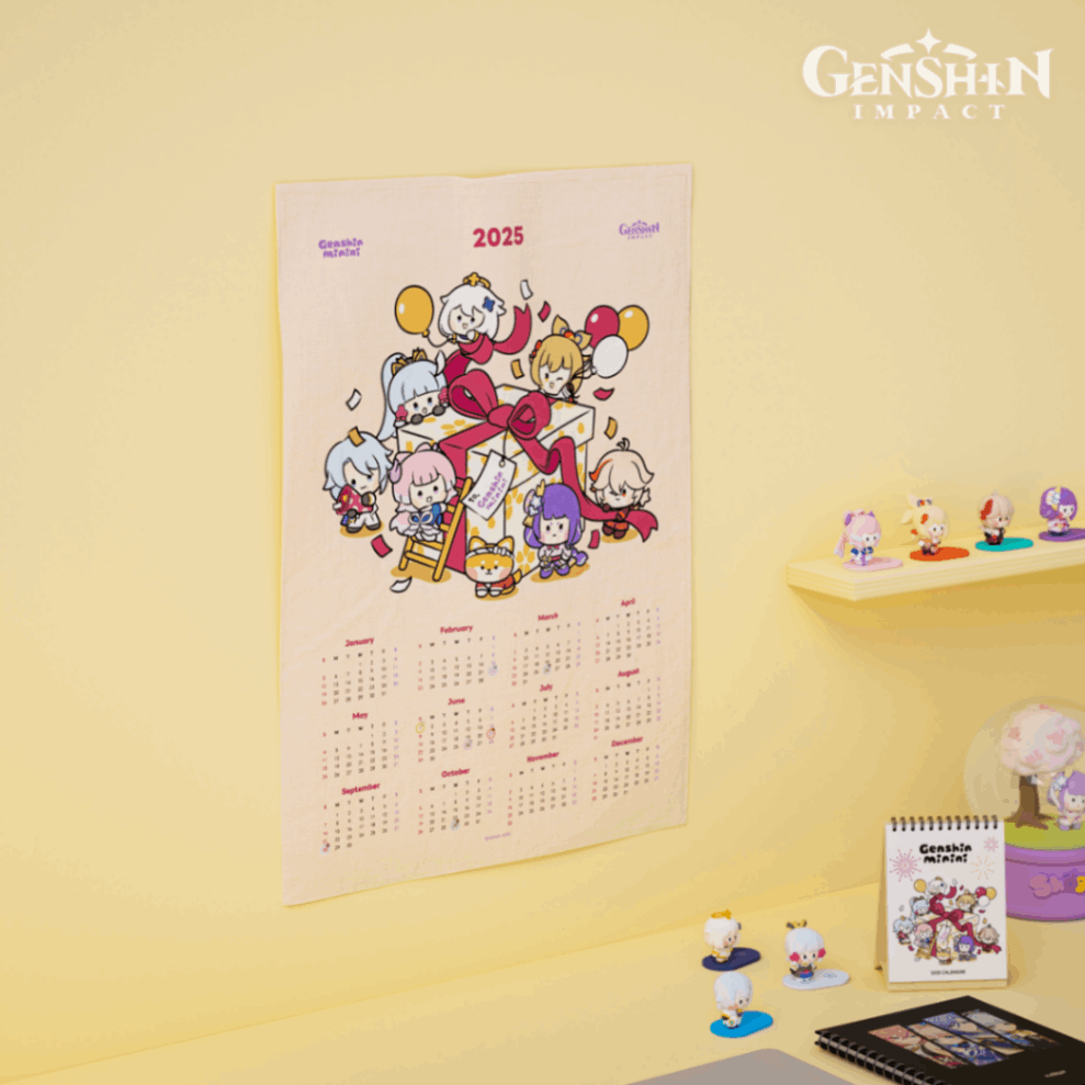 原神 カレンダー 原神1月カレンダー壁紙
