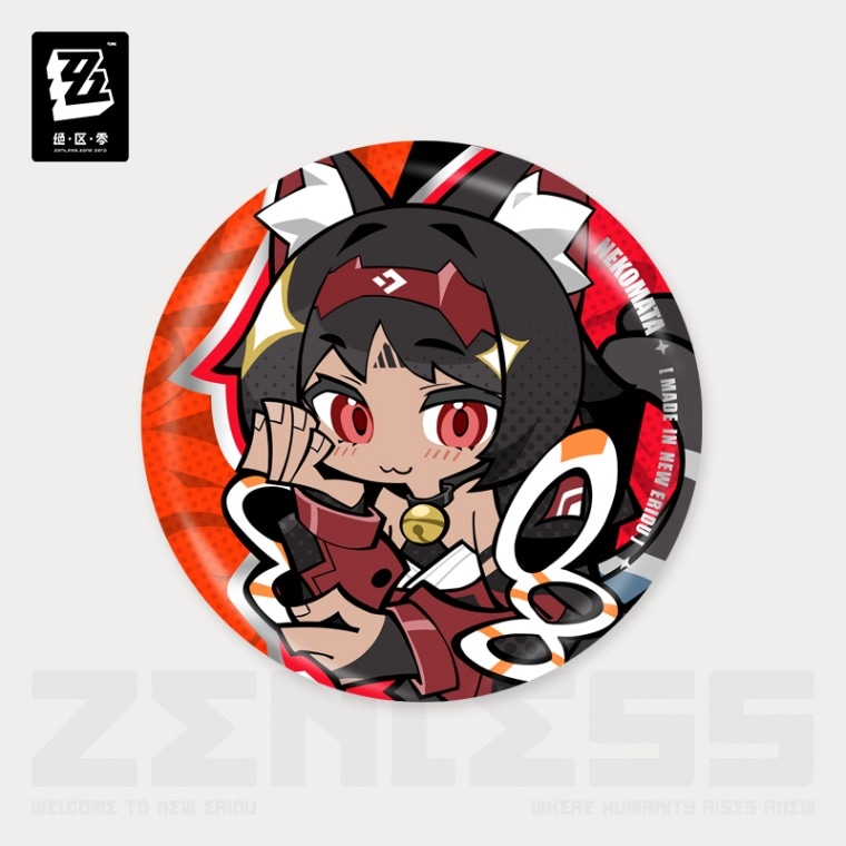 ゼンレスゾーンゼロ エリー都シリーズ缶バッジ 邪兎屋 猫又 10月仮予約