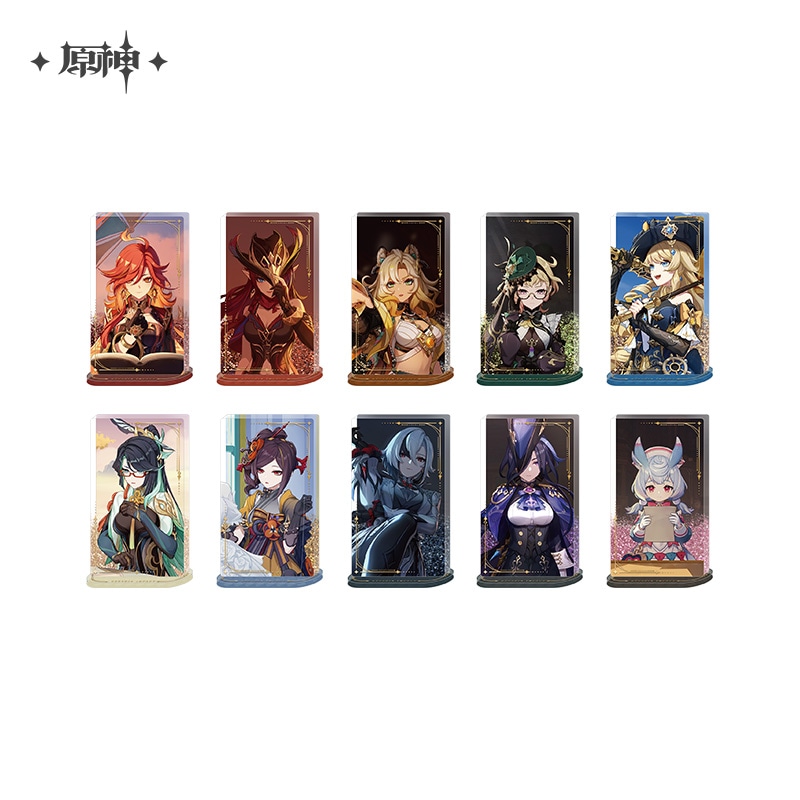 原神 神の目 アクリルスタンド セット 原神 キャラクターPVシリーズ グリッターアクリルスタンド Genshin 12