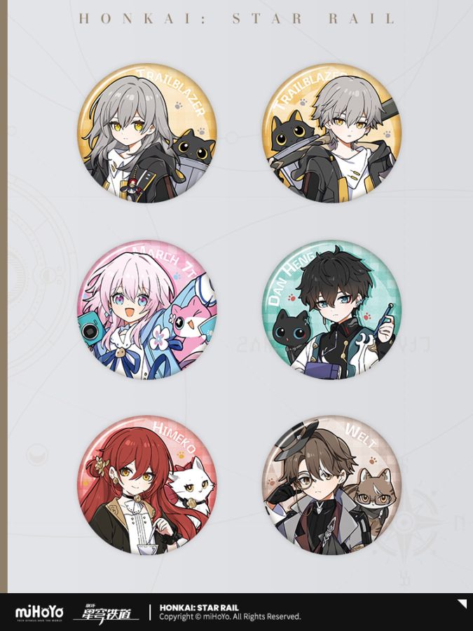 崩壊：スターレイル ちびネコシリーズ 缶バッジ 12月仮予約 崩壊