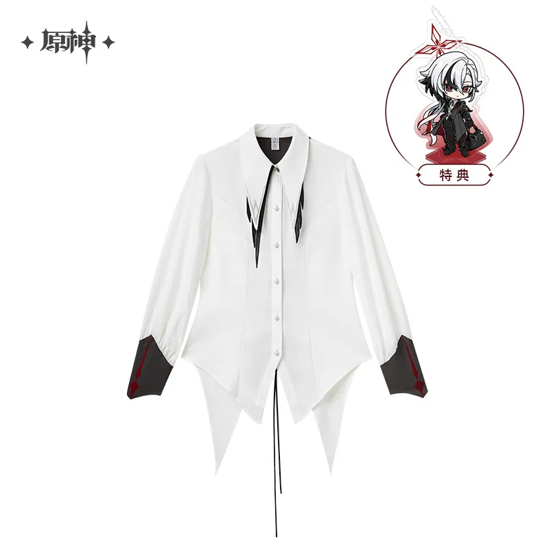 原神　アルレッキーノ　イメージ　シャツ　特典付き　Mサイズ　公式正規品 原神】 アルレッキーノイメージシリーズ ウエストインシャツ 2026年10