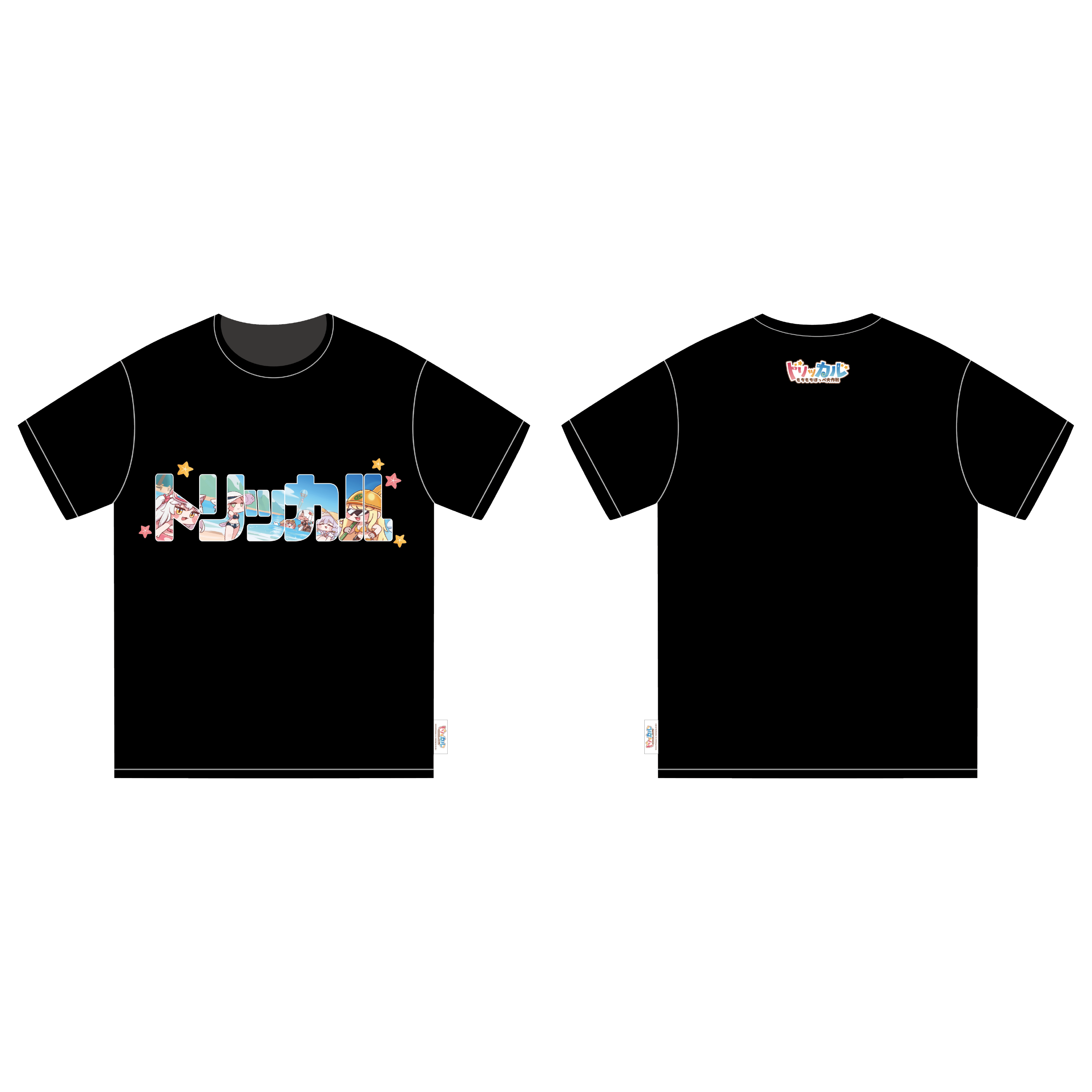 トリッカル Tシャツ ブラック c108 コミケ　XLサイズ トリッカル Tシャツ トリッカル fantasy village OFFICIAL SHOP