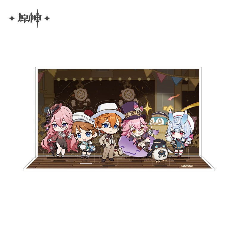 原神 そよ風の饗宴 ちびキャラトレーディングアクリルスタンド コンプリートセット アクリルスタンド・アクリルパネル ウェンティ 「原神×SWEETS