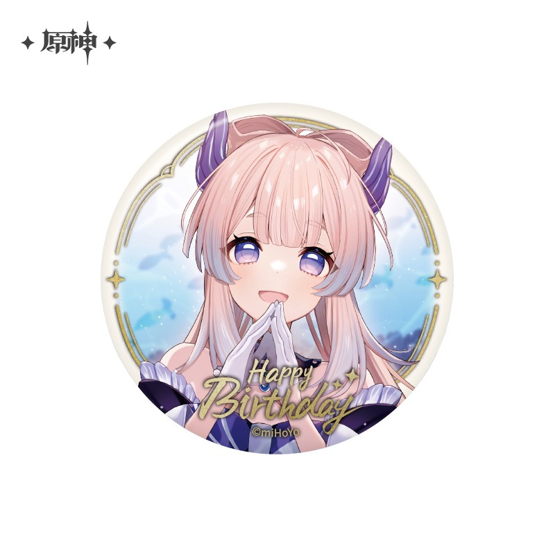 【値下】原神 珊瑚宮心海 セガ プライズ ホログラム缶バッジ 2個セット 原神 運命の日シリーズ 缶バッジ Genshin 珊瑚宮心海（2023 Ver