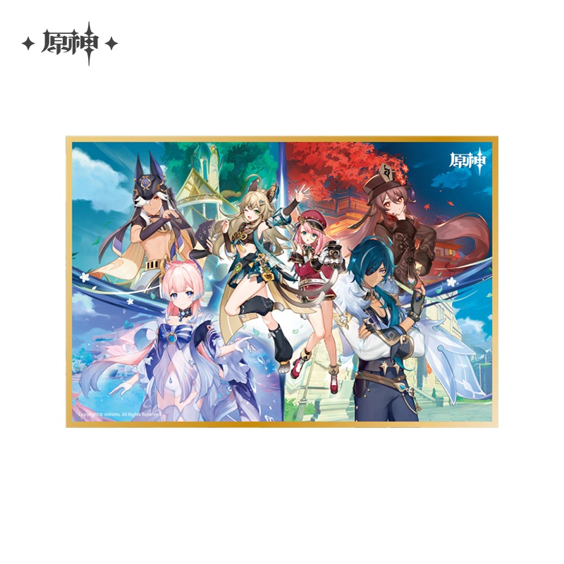 原神 色紙 決闘！召喚の頂！ Genshin 原神 fantasy village OFFICIAL SHOP