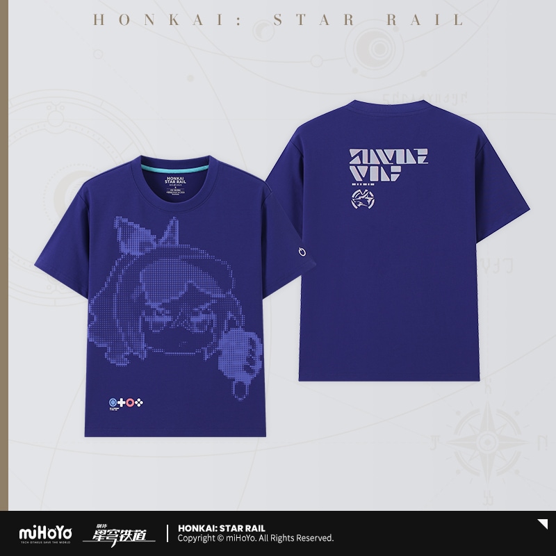 崩壊スターレイル 銀狼 イメージ Tシャツ Mサイズ 公式正規品 崩壊:スターレイル 銀狼イメージシリーズ Tシャツ パープル