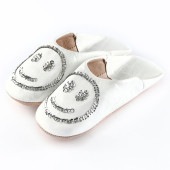 スマイルスパンコール バブーシュ ホワイト