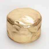 筒型プフ ゴールド