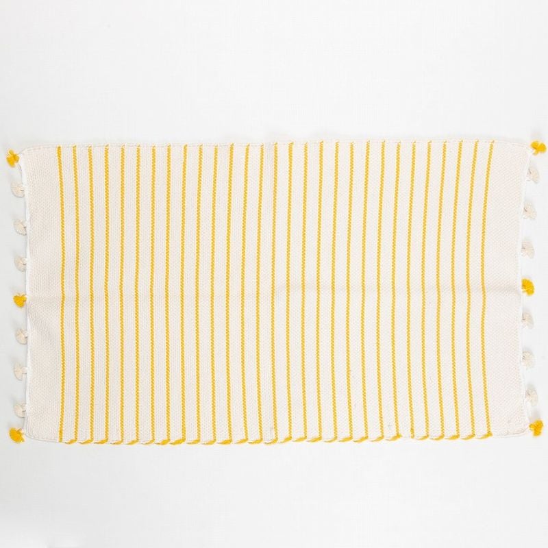 ポンポンバスマット　イエロー