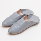 メンズポイント バブーシュ　グレー