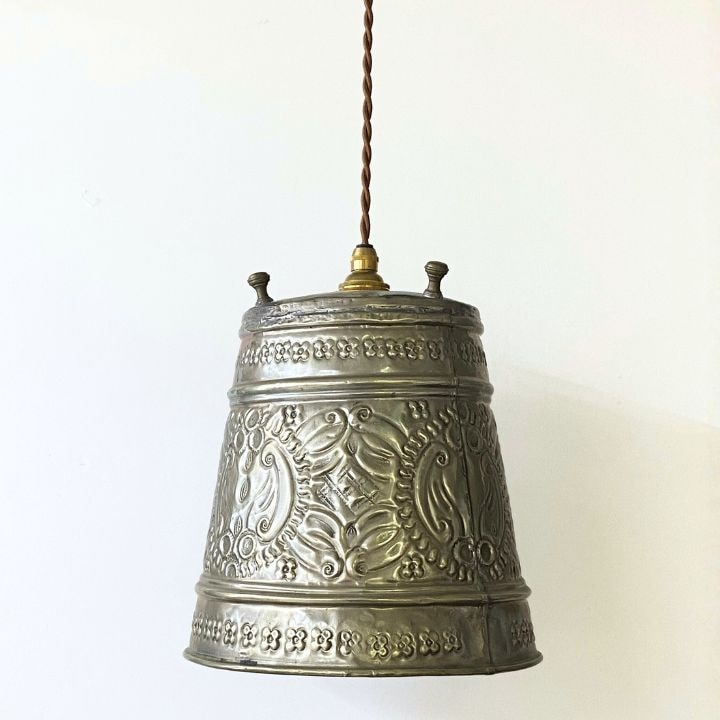 アンティークバケツ　ペンダントシェード