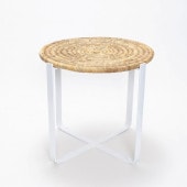 アイアンラウンドテーブルL　ホワイト