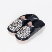 キッズサブラスパンコール バブーシュ　ブラック