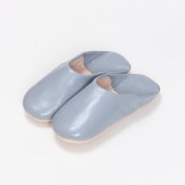 キッズシンプル バブーシュ　グレー