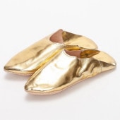 メンズポイント バブーシュ　ゴールド