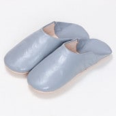 メンズ シンプル バブーシュ グレー