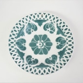 アンティーク プレート　グリーン