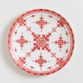 【モロッコ3大陶器/フェズ】コセマ　プレートM　トゥアレグレッド
