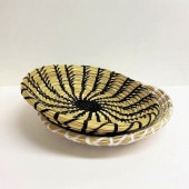 刺繍入りボウルバスケットS