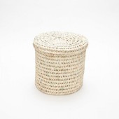 蓋つき　筒型バスケット