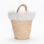 インナーエコファーバケツ　ホワイト