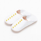 ボタン バブーシュ　イエロー
