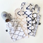 タイル柄バブーシュバッグ