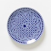 【モロッコ3大陶器/フェズ】コセマ　プレートS　フェズブルー