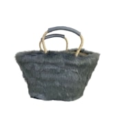 エコファーバスケットM　グレー