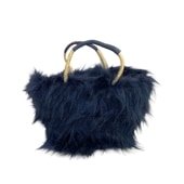 エコファーバスケットM　ネイビー