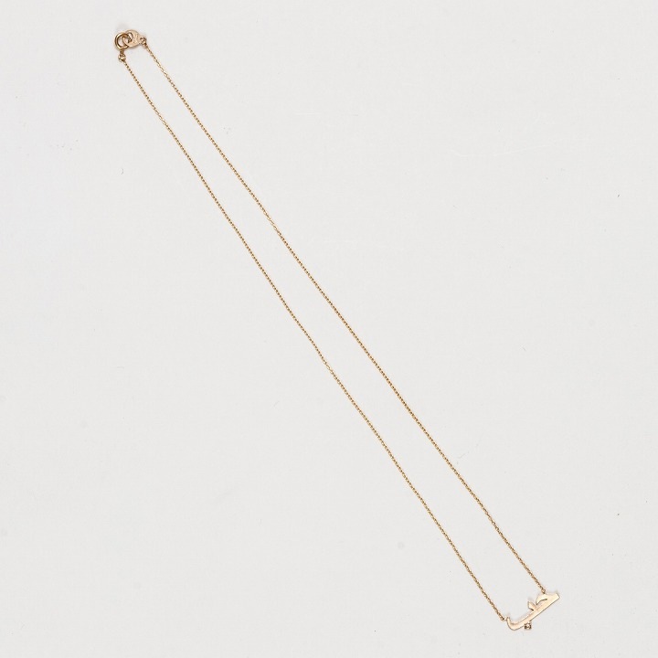 mikia × Fatima Morocco　ホッブ ワンポイントダイヤネックレス