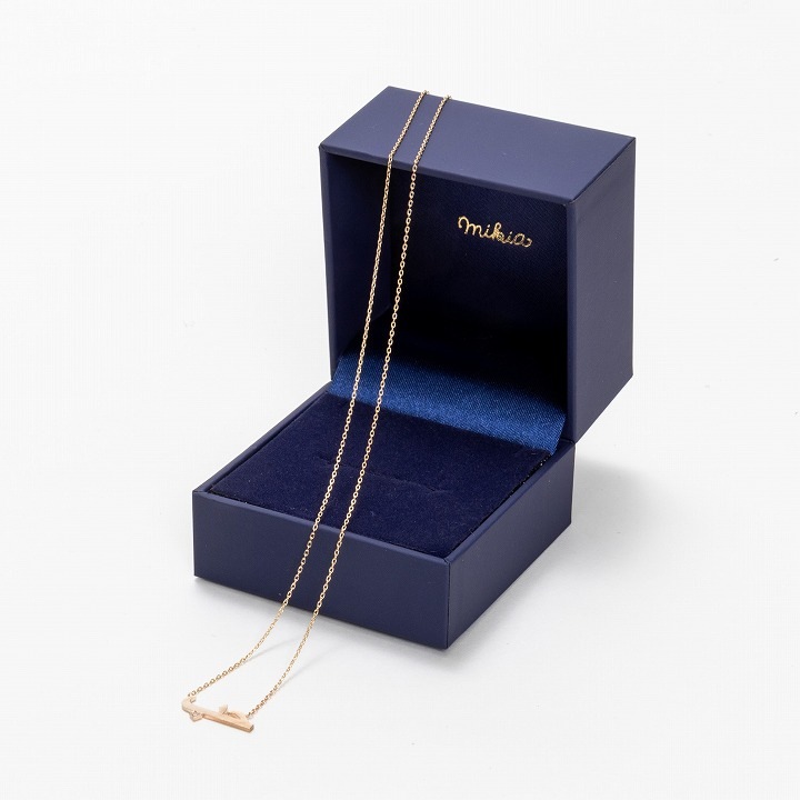 mikia × Fatima Morocco　ホッブ ワンポイントダイヤネックレス