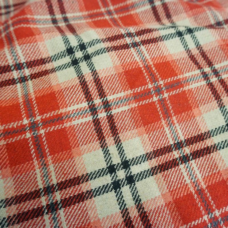 バスケット用巾着　チェックB　ブラック