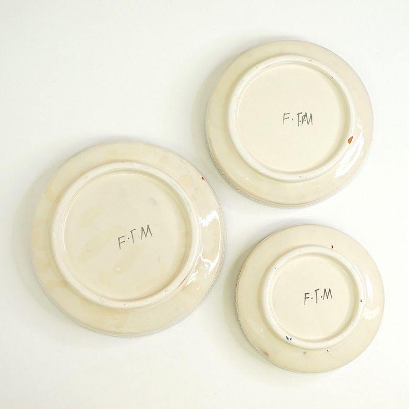 【モロッコ3大陶器】サフィ　プレート　ブラック 　S