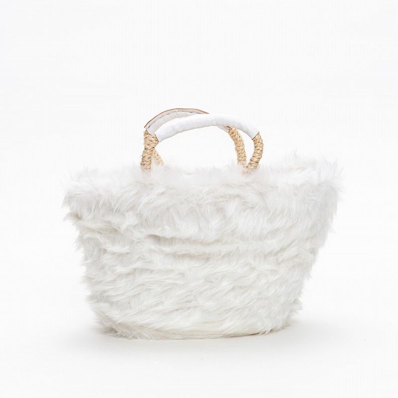 エコファーバスケットM ホワイト