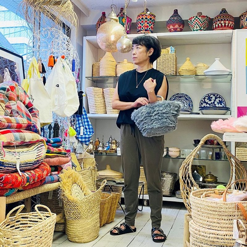 エコファーバスケットM ホワイト