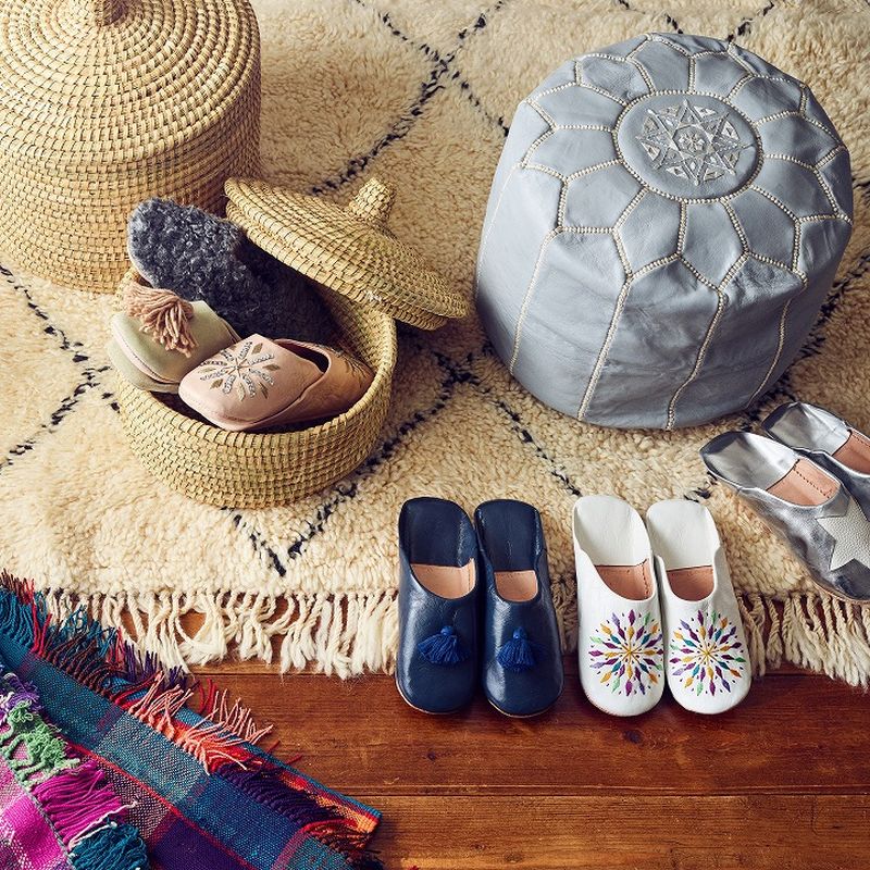 スタンダードプフS グレー | インテリア | FATIMA MOROCCO