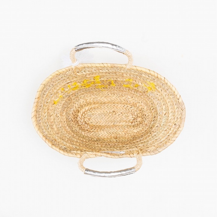タッセルメッセージバスケット Bonjour イエロー