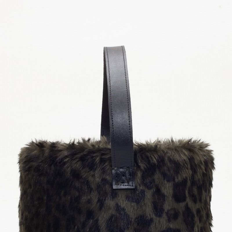 エコファーレザーハンドルバケツ　ブラック