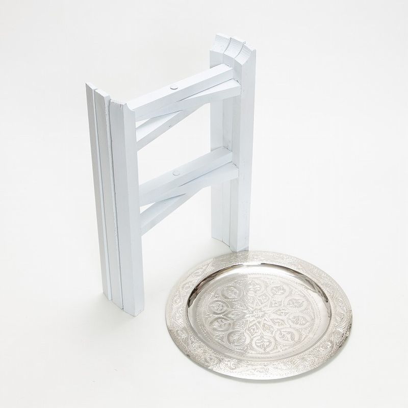 シルバートレーテーブルセット ホワイト