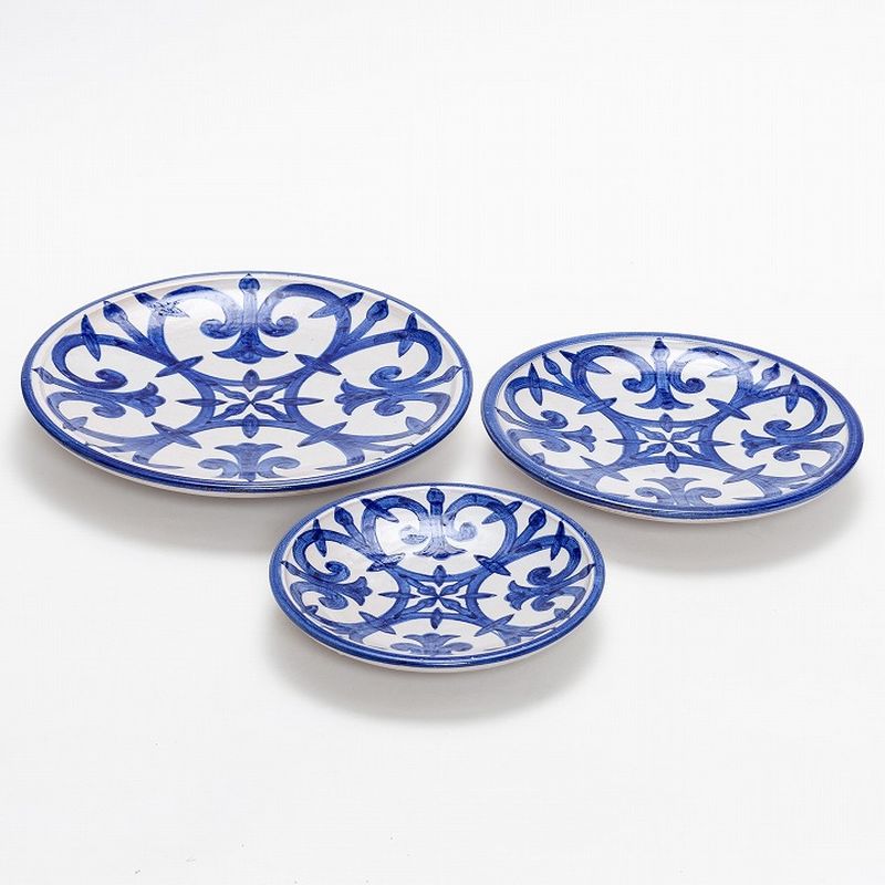 【モロッコ3大陶器】フェズ　プレート　B