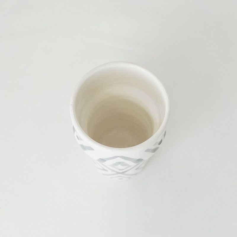 【モロッコ3大陶器/サフィ】セラミックコップ　S　グレー