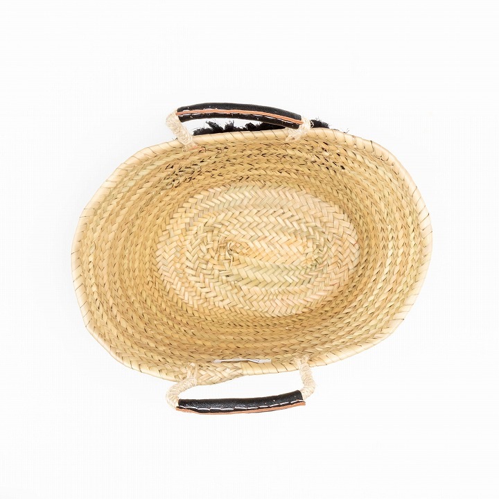 ハートフリンジバスケット　ブラック